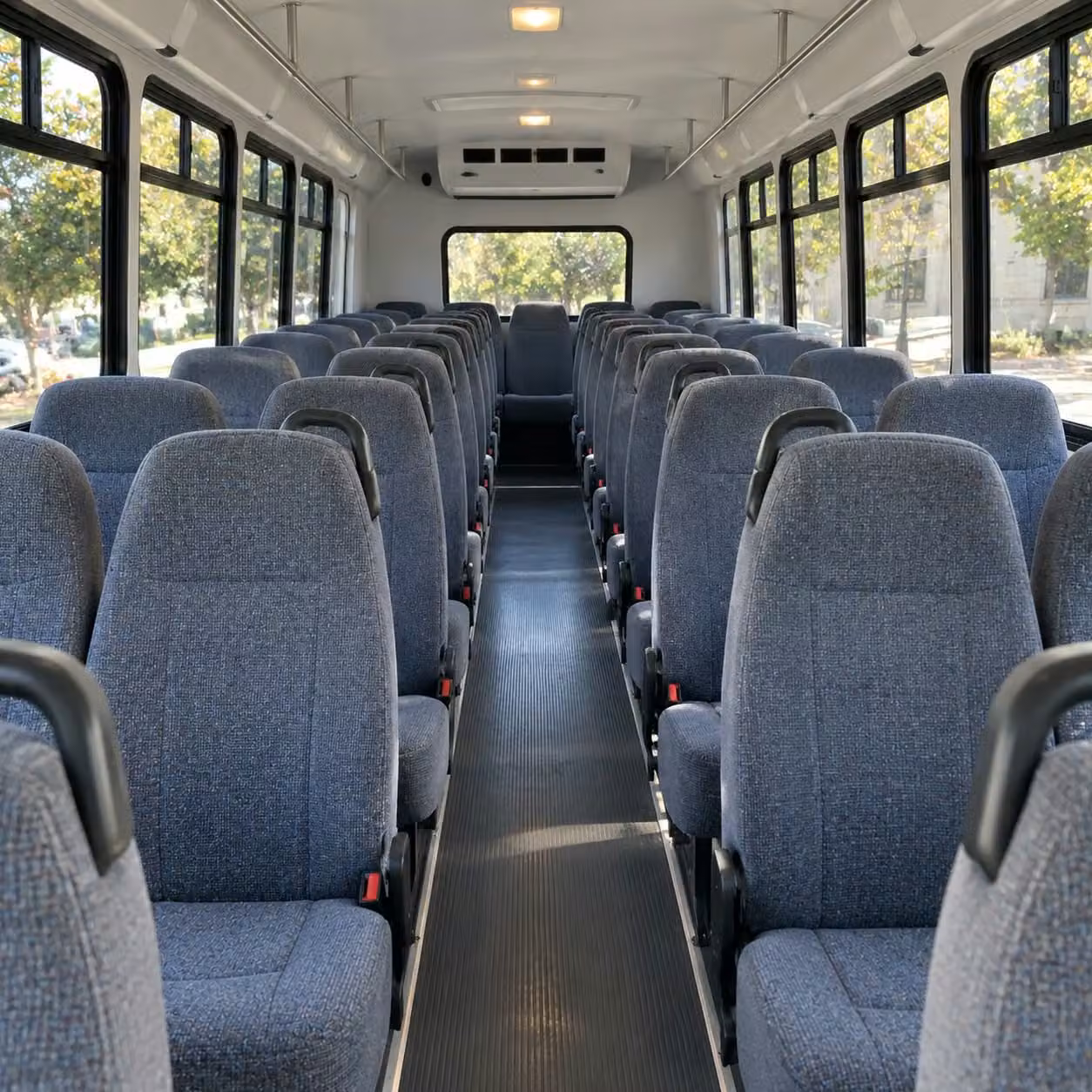 28 passenger minibus interior